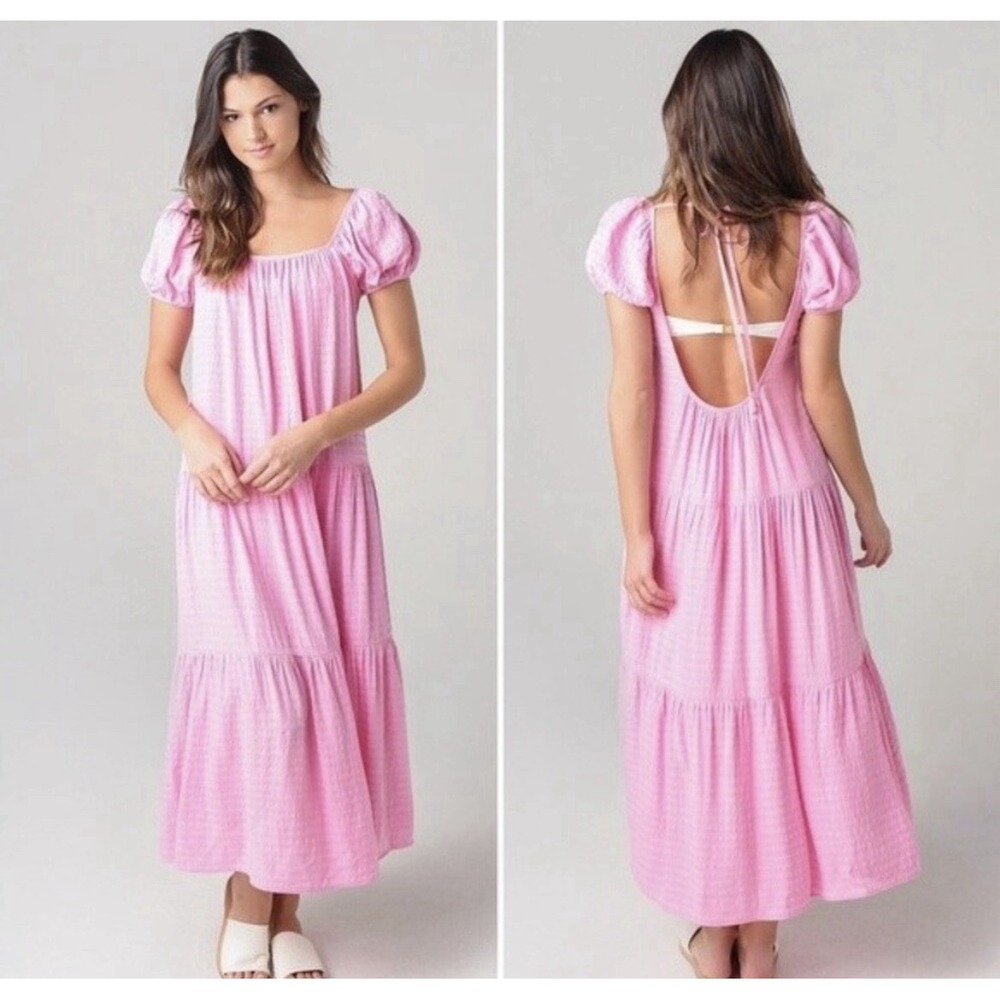 SOLID & STRIPED Pink The Robin‎ Cover-Up Dress Size S